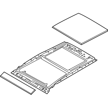 Hyundai 81620-B8010 Panorama Roof Frame Assembly