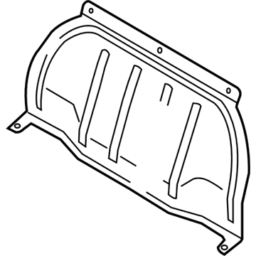 Hyundai 85724-1E000 Pad-Luggage Partion