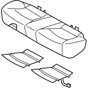 Hyundai 89100-4R000-Y5Y Cushion Assembly-Rear Seat