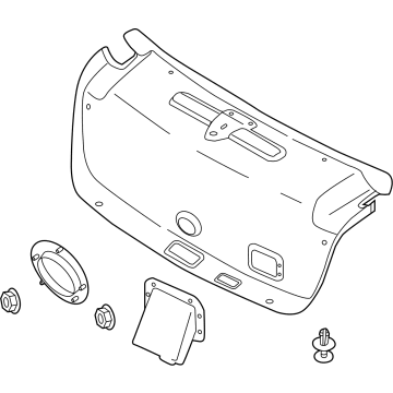 Hyundai 81050-T1030 TRIM ASSY-TRUNK LID