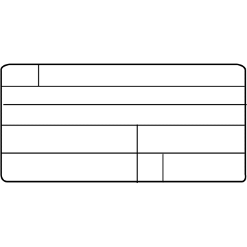 Hyundai 32455-2G260 Label-Emission Control