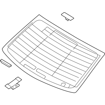 Hyundai 87110-T1000 GLASS ASSY-REAR WINDOW