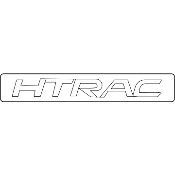 Hyundai 86316-K5000 EMBLEM-HTRAC