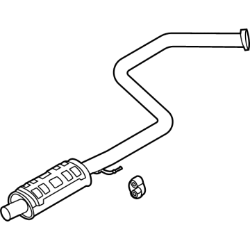 Hyundai 28650-AA910 MUFFLER Assembly-Center