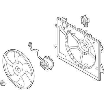 2018 Hyundai Sonata Fan Motor - 25380-C2600