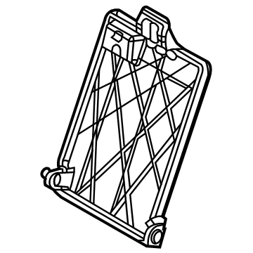 Hyundai 89310-L0010 Frame Assembly-RR Seat Back LH