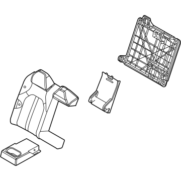 Hyundai 89400-L0010-VSM Back Assembly-2ND Seat,RH