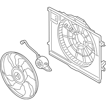 2023 Hyundai Genesis G70 Fan Motor - 25380-G9100