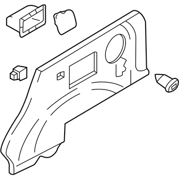 Hyundai 85730-26000-SH Trim Assembly-Luggage Side LH