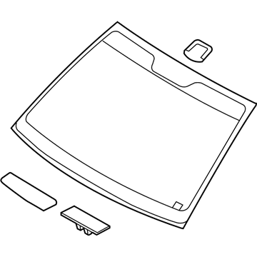 Hyundai 86110-1R030 Windshield Glass Assembly