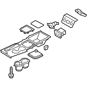 Hyundai 84650-3Q450-4X Cover Assembly-Console Upper