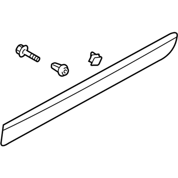 Hyundai 87722-4J000-K5 Moulding Assembly-Rear Door Waist Line,RH