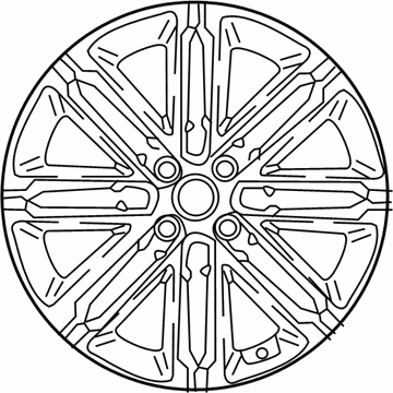 Hyundai 52910-J0300 Aluminium Wheel Assembly