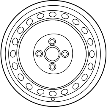 Hyundai 52910-H9900 Steel Wheel Assembly