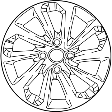 Hyundai 52910-J0200 Aluminium Wheel Assembly