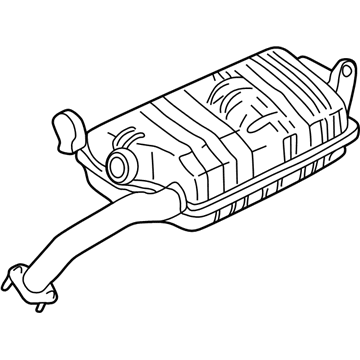 2000 Hyundai Elantra Muffler - 28700-2D801