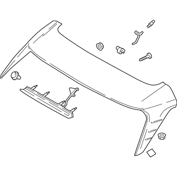 Hyundai 87210-J9000 Rear Roof Spoiler