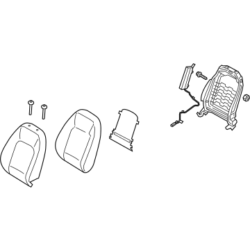 Hyundai 88400-AB070-CJS Back Assembly-FR Seat,RH