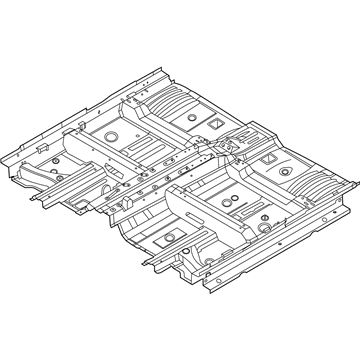 Hyundai 65100-S8050 Panel Assembly-Floor,Ctr