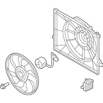 2011 Hyundai Tucson Fan Motor - 25380-2S500