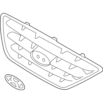 Hyundai 86360-2D500 Radiator Grille Assembly, Lower