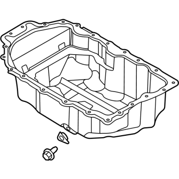 2022 Hyundai Sonata Hybrid Oil Pan - 21510-2J600