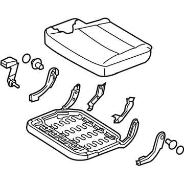 Hyundai 89100-B8530-ZZL Cushion Assembly-3RD Seat,LH