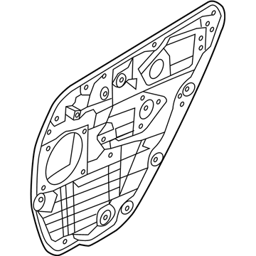 Hyundai 83471-3V000 Rear Left-Hand Door Module Panel Assembly