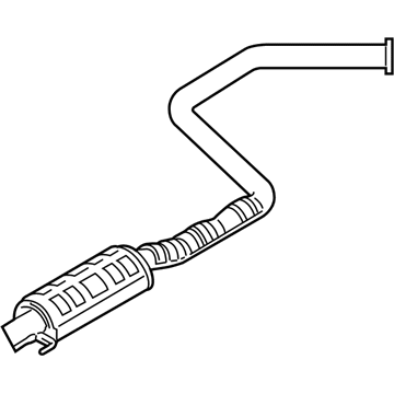 Hyundai 28650-J3705 Center Muffler Assembly