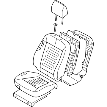 Hyundai 88020-0W432-J9X Seat Assembly-Passenger