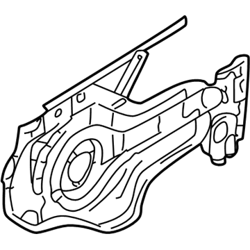 Hyundai 82406-26000 Module Panel & Regulator Assembly-Front Door,R