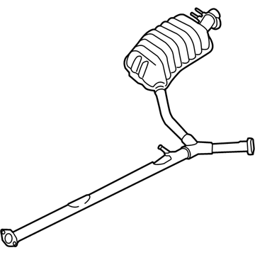 Hyundai 28711-3V345 Rear Muffler Assembly, Right