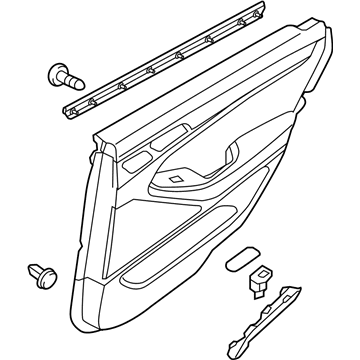 Hyundai 83305-B1040-SG2 Panel Assembly-Rear Door Trim,LH