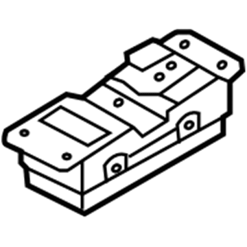 Hyundai 93580-B1000-4X Rear Power Window Sub Switch Assembly, Left