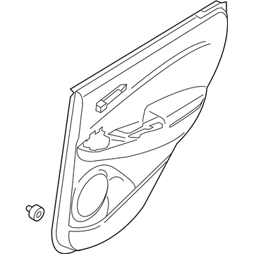 Hyundai 83308-J9020-TS7 Panel Assembly-Rear Door Trim,RH