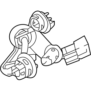 Hyundai 92480-J0010 Rear Combination Outside Holder & Wiring