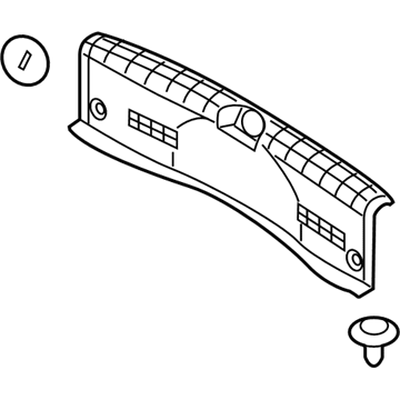 Hyundai 85770-C2000-TRY Trim Assembly-Rear Transverse