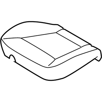 Hyundai 88160-0W900-MKL Front Driver Side Seat Cushion Covering