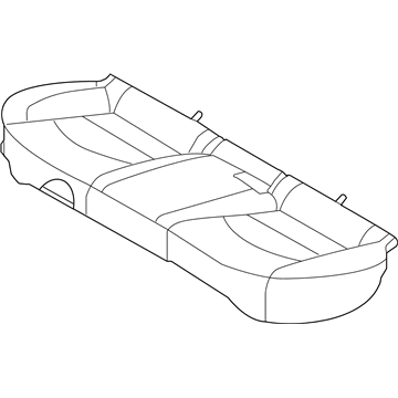 Hyundai 89100-G3100-PKE Cushion Assembly-RR Seat