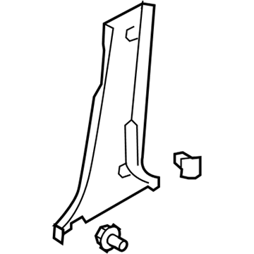 Hyundai 85845-2H000-9K Trim Assembly-Center Pillar Lower RH