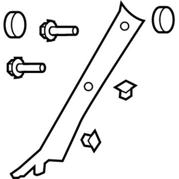 Hyundai 85820-2H100-4W Trim Assembly-Front Pillar RH