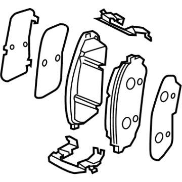 2022 Hyundai Santa Fe Hybrid Brake Pad Set - 58101-P2A00