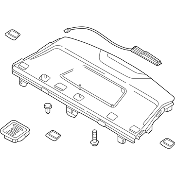 Hyundai 85610-C1040-TRY Trim Assembly-Package Tray Rear