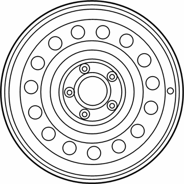 Hyundai 52910-3X050 Steel Wheel Assembly