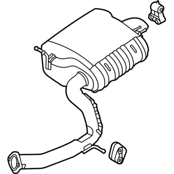 Hyundai 28710-S2400 Muffler Assembly-Rear