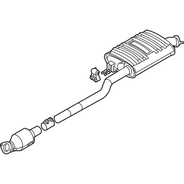 Hyundai 28600-S2350 MUFFLER Complete-Center