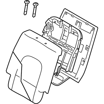 Hyundai 89400-3J050-R7D Back Assembly-2ND Seat,RH