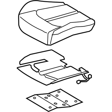 Hyundai 88203-E6012-S3G Cushion Assembly(W/O Track),Pass