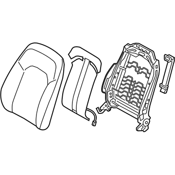 Hyundai 88403-E6050-S3G Back Assembly-Front Seat Passenger