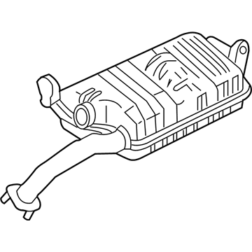 2002 Hyundai Tiburon Muffler - 28700-2C251